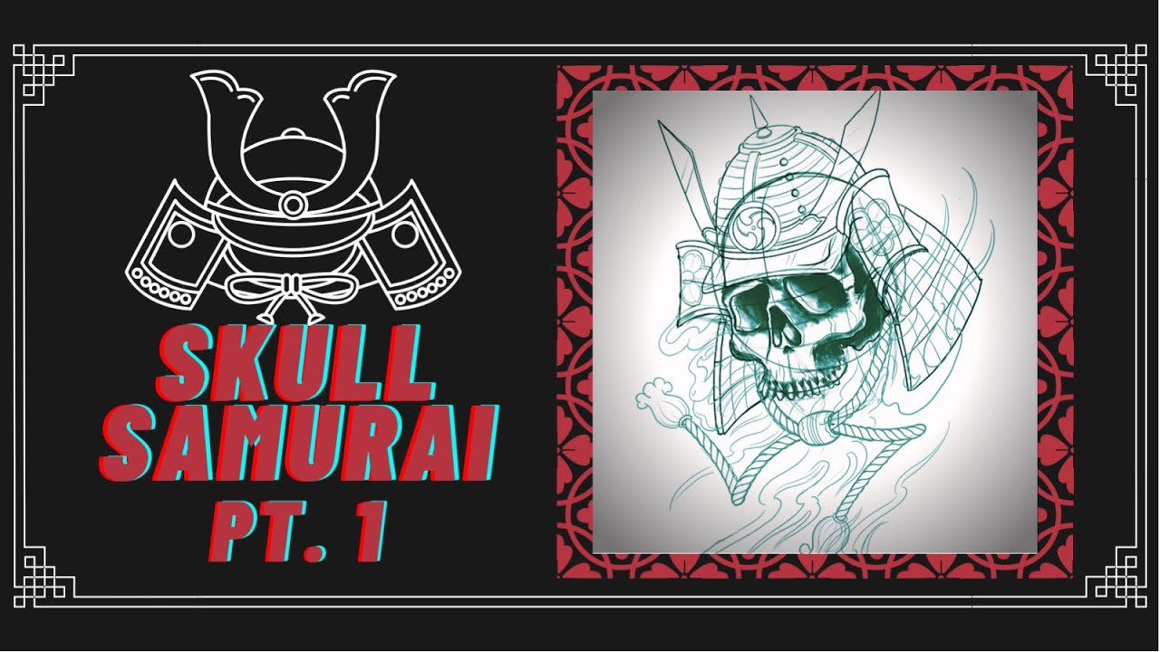 How to draw a skull Samurai (part 1)