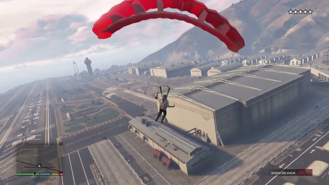 Grand Theft Auto V_ invadindo  a força aérea  EUA
