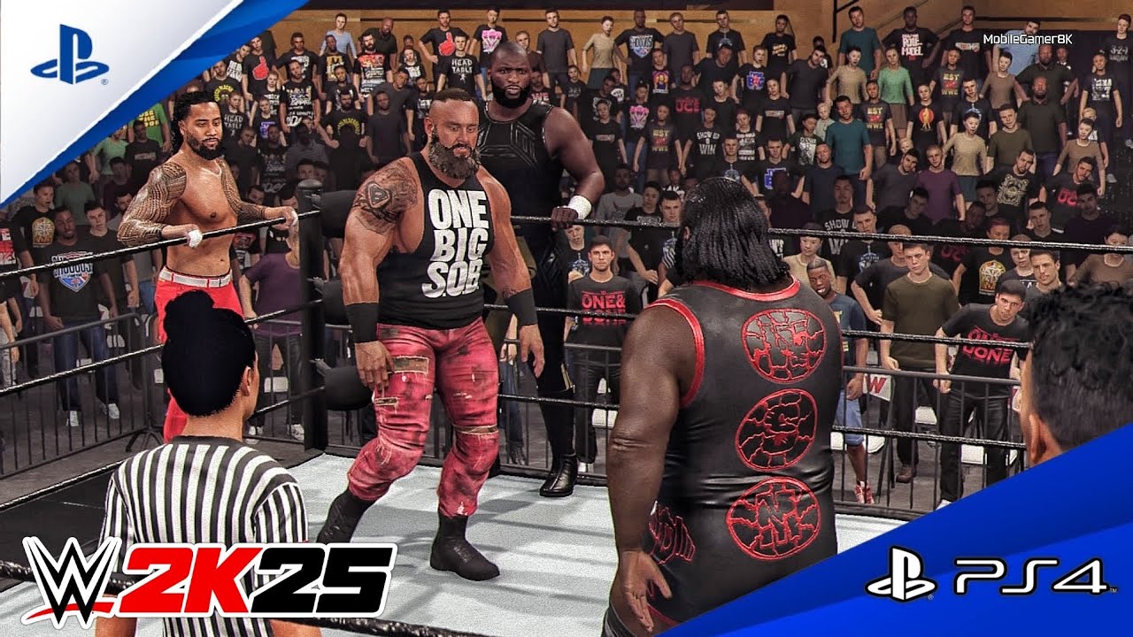 WWE 2K25 - Team Braun Strowman vs. Team Mark Henry - 6-Man Elimination Tag Match | PS4™
