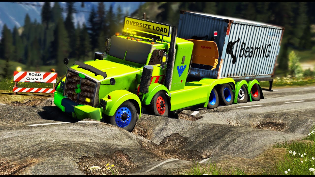 Trucks vs Potholes #35 | BeamNG.DRIVE