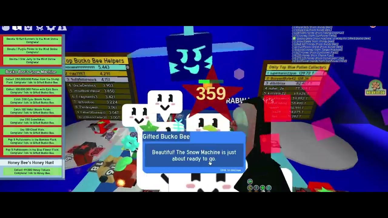 (2026) Gifted Bucko Bee Beesmas reward - Bee Swarm Simulator Roblox