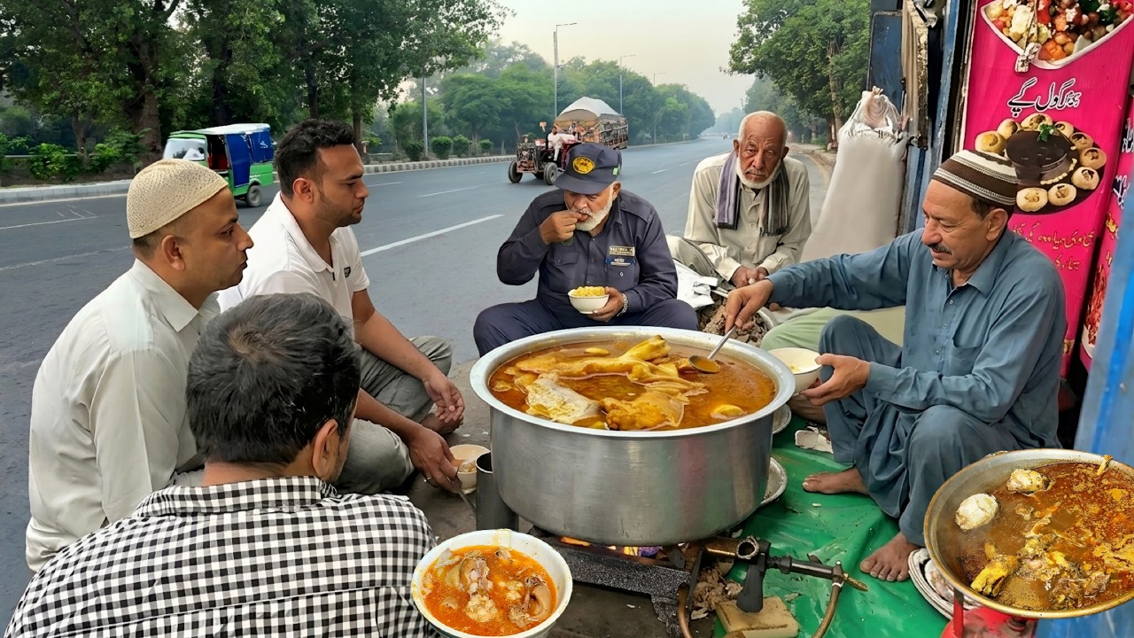 30/- Rs THE MOST FAMOUS BREAKFAST 😍 AMAZING CHEAPEST STREET FOOD | INCREDIBLE PAKISTAN STREET FOOD