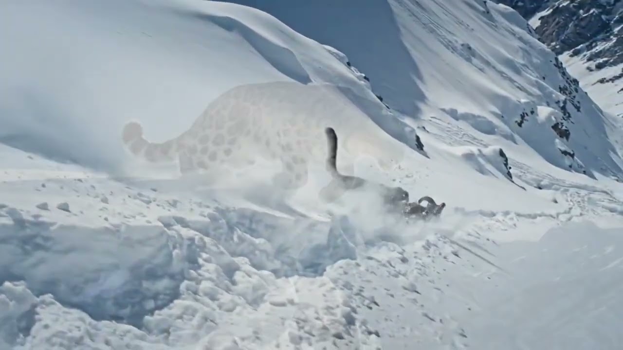 The Most Dangerous Hunt in the World! 🐆🏔️Leopard vs Blue Sheep