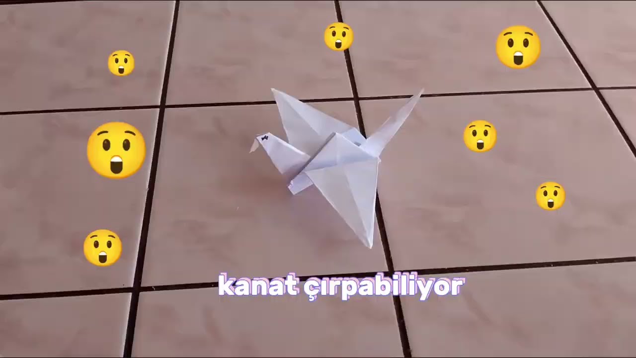 Kağıttan turna kuşu yapımı🐦
