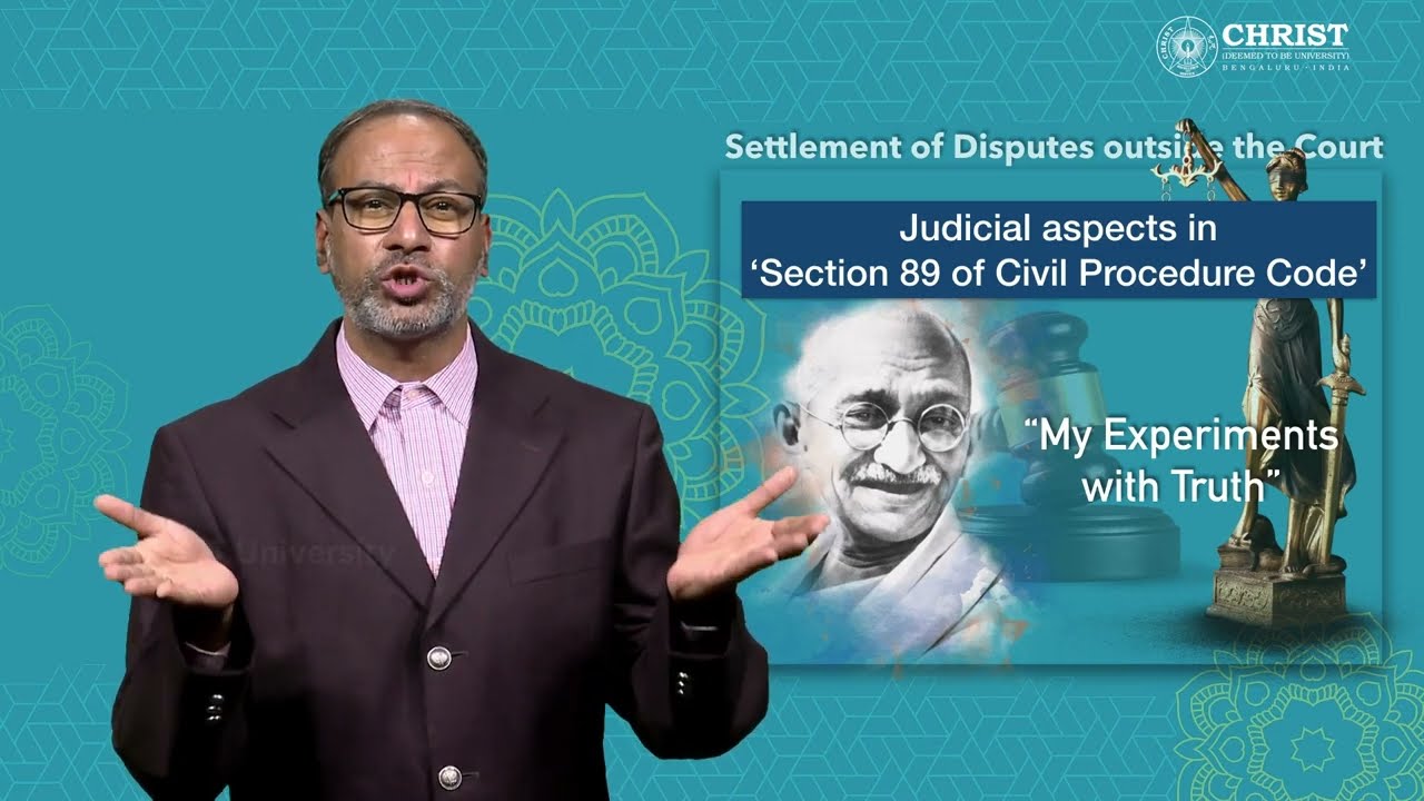 Settlement of Disputes outside the Court Dr Gopi Ranga Nath V