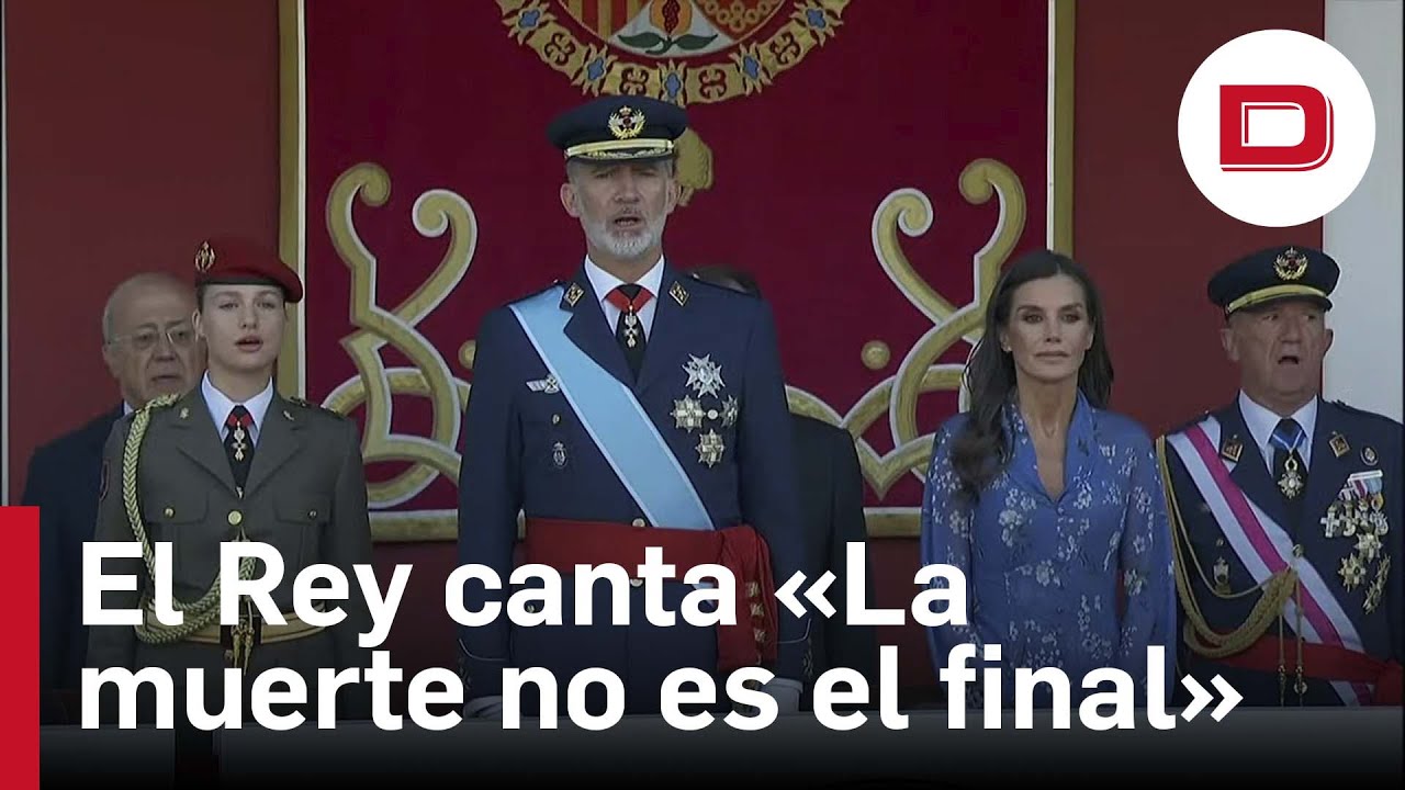 El Rey y la Princesa cantan 'La muerte no es el final' en el homenaje a los caídos por España