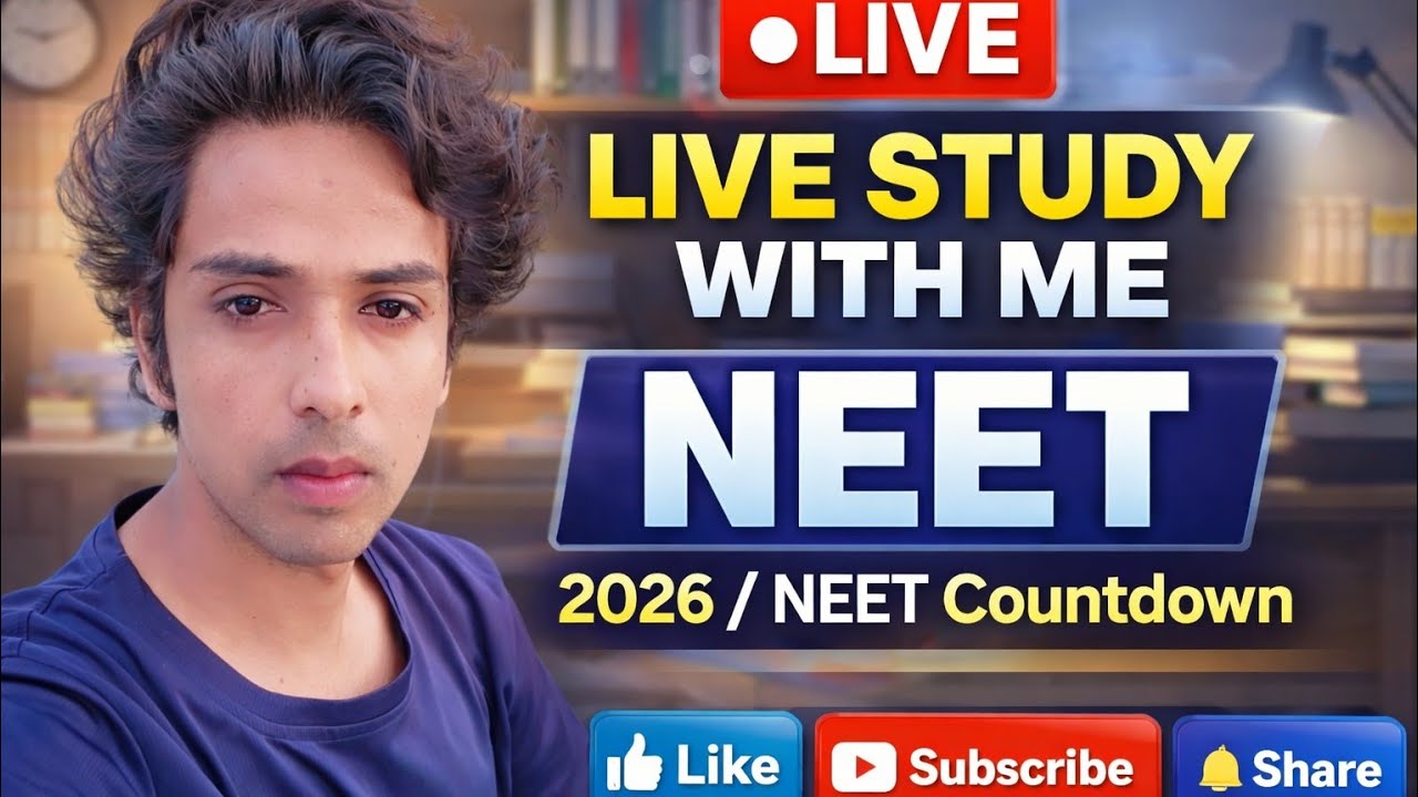 Live study with me neet 3may 26 #neet#youtube