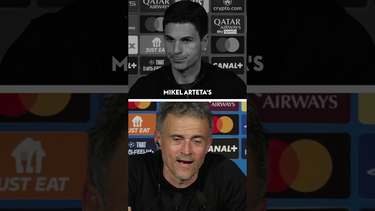 Mikel Arteta & Luis Enrique argue over Arsenal vs PSG