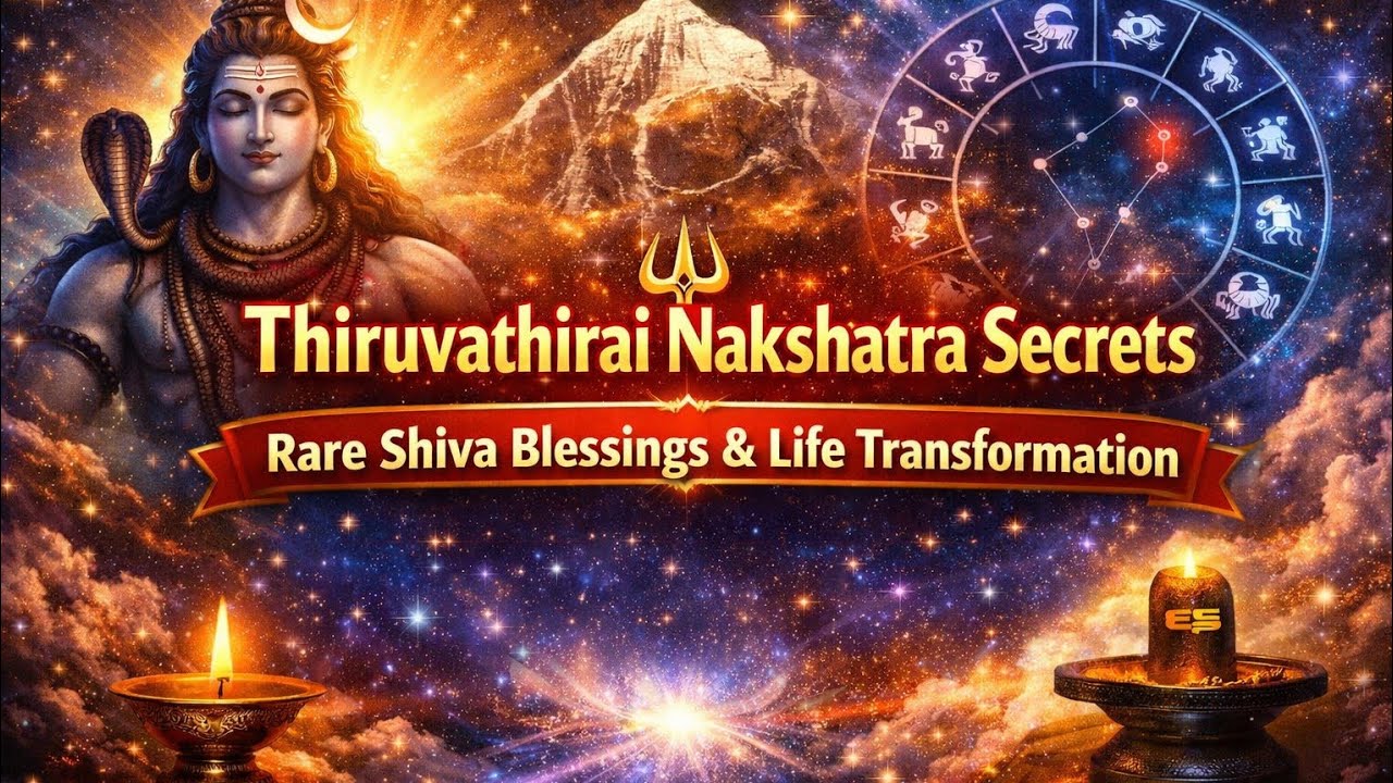 “Thiruvathirai Nakshatra – சிவன் நேரில் அருள் தரும் நட்சத்திரம் 🔱”