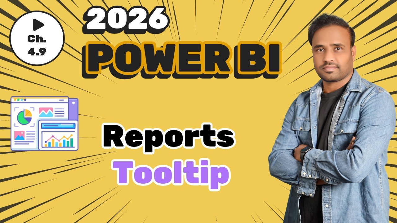 Отчеты Power BI — Всплывающие подсказки — Полный курс Power BI 2026 — C4.9