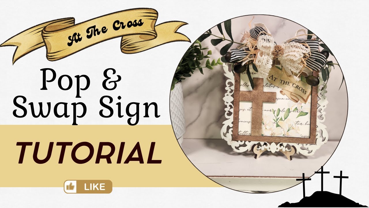 Faith-Based DIY Home Decor | At The Cross Craft Tutorial