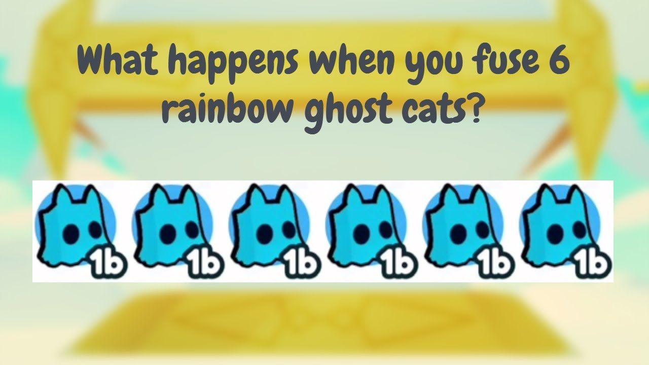What happens when you fuse 6 rainbow ghost cats? PET SIM X HALLOWEEN UPDATE