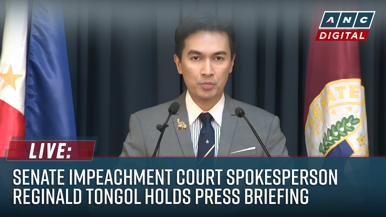 LIVE: Senate impeachment court spokesperson Reginald Tongol holds press briefing | August 4