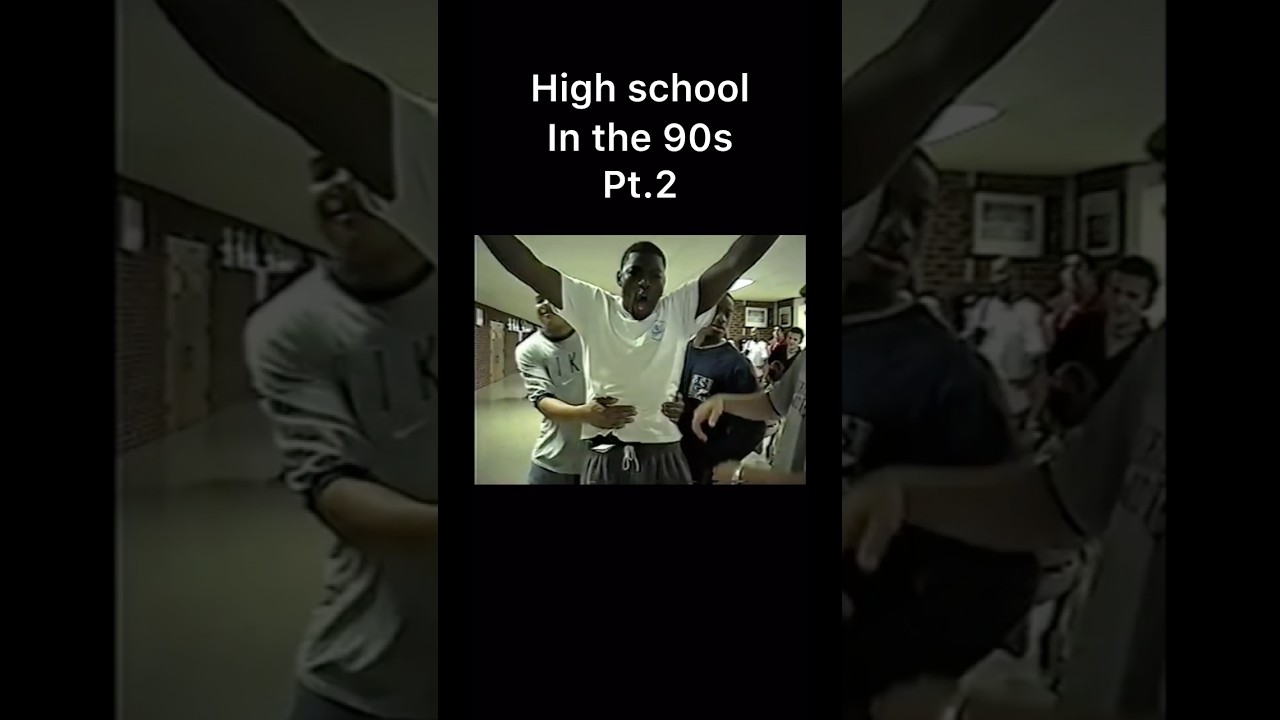 High school in the 90s looked so much more fun! 