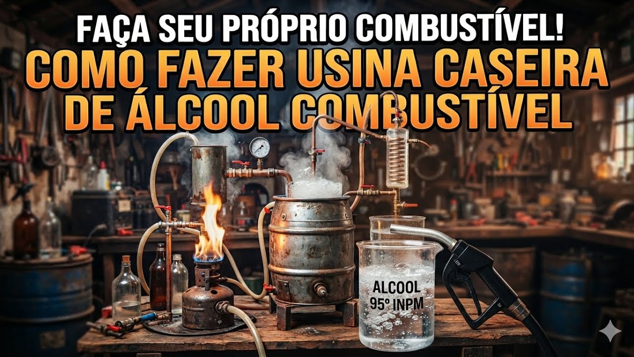Como Fazer Uma Usina Caseira De Álcool Combustível!!