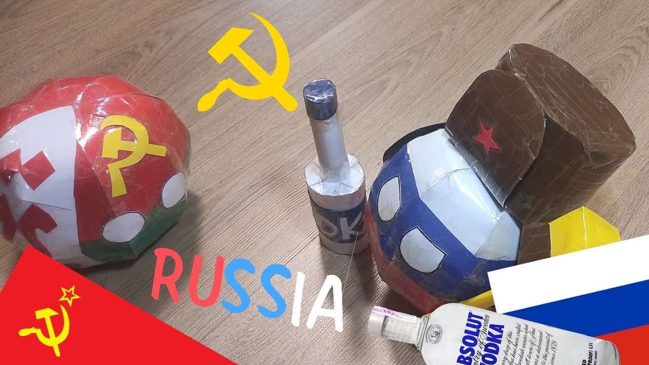 Russia 🇷🇺 tries to re-unite ☭USSR☭ again ( Paper countryballs)