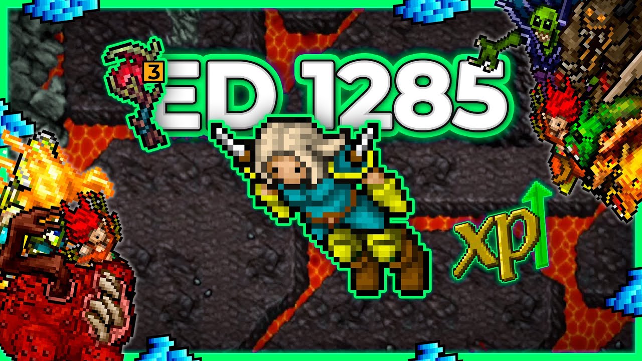 ED 1285 Hunt Solo Grounds of Fire (Demons Boosted) 12.2kk/h Raw + 2.5kk Profit - Tibia Hunt [15.11]