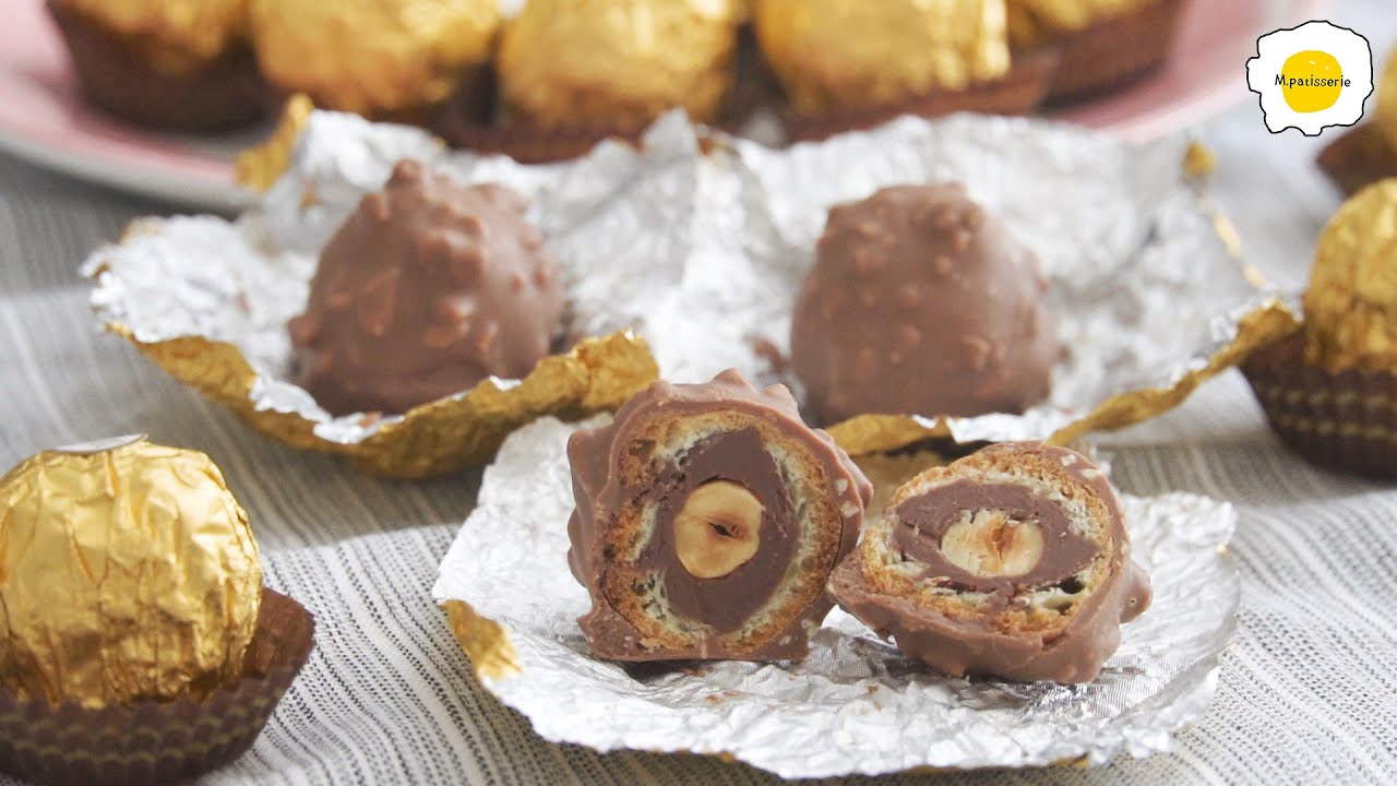 Попробуйте приготовить шоколад Ferrero ROCHER со слоями ASMR