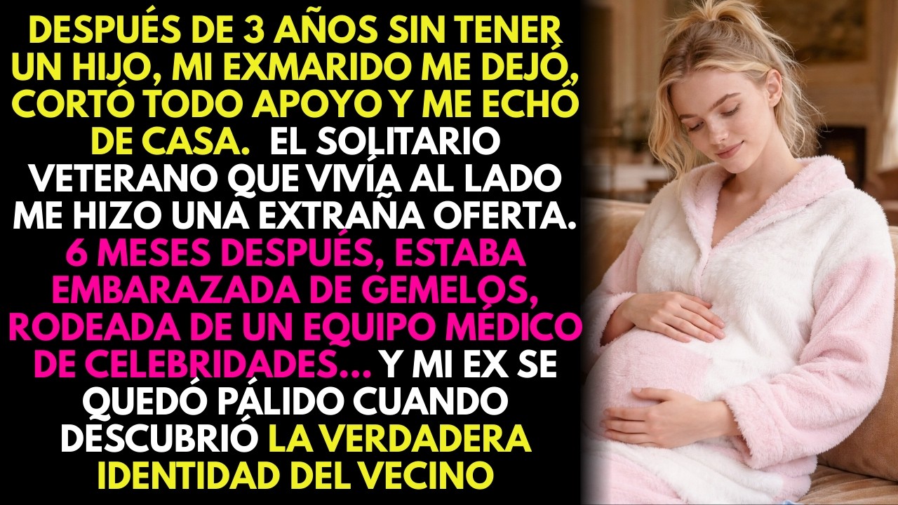 Me dejó por no tener hijos… meses después tuve gemelos con el vecino veterano ‘solitario’