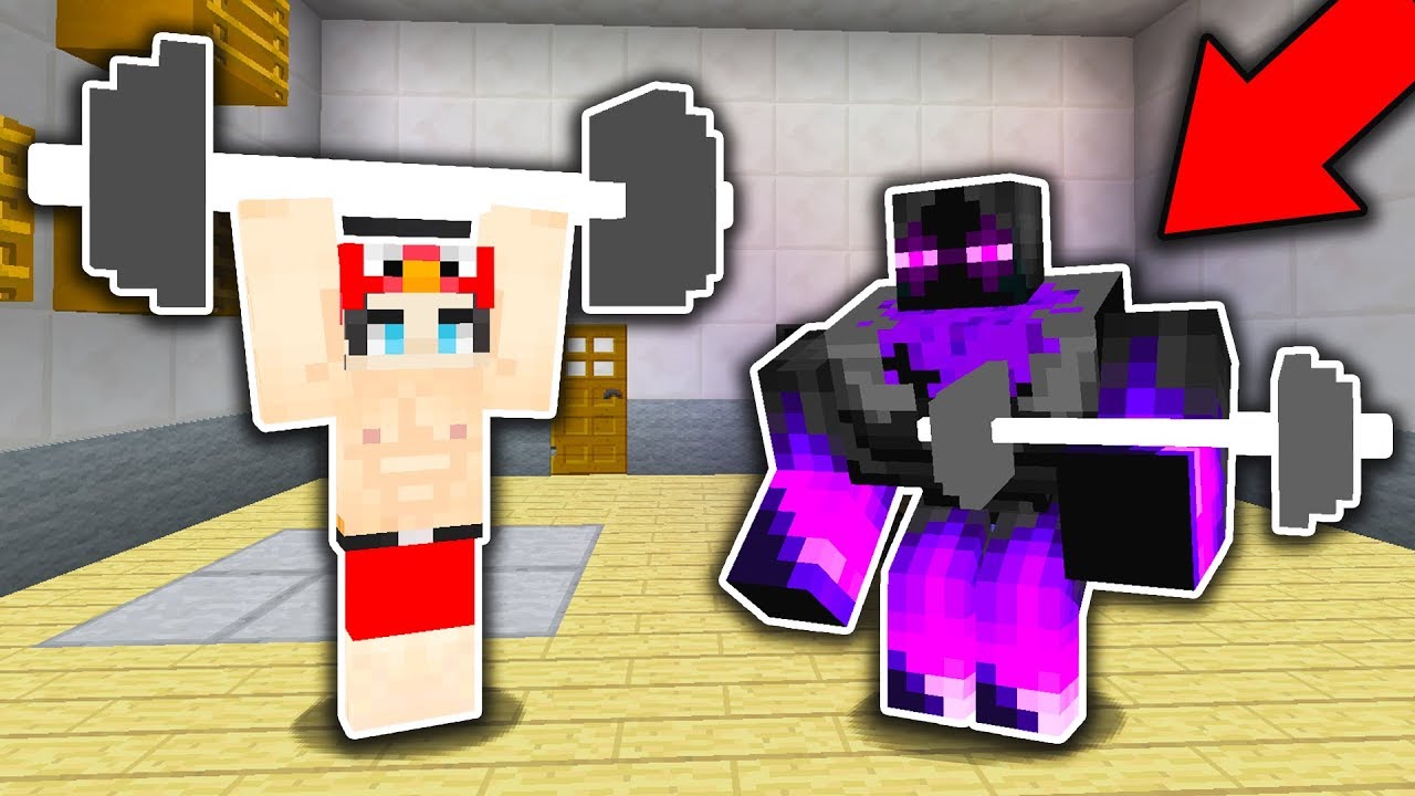 CÁCH ĐỂ TẬP GYM Ở TRONG MINECRAFT - CƠ BẮP CUỒN CUỘN