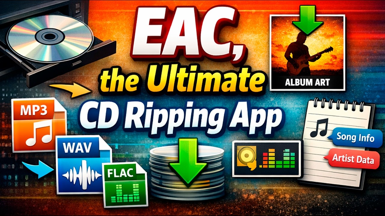 How to Rip CDs Including Metadata with Exact Audio Copy (Fast & Easy)