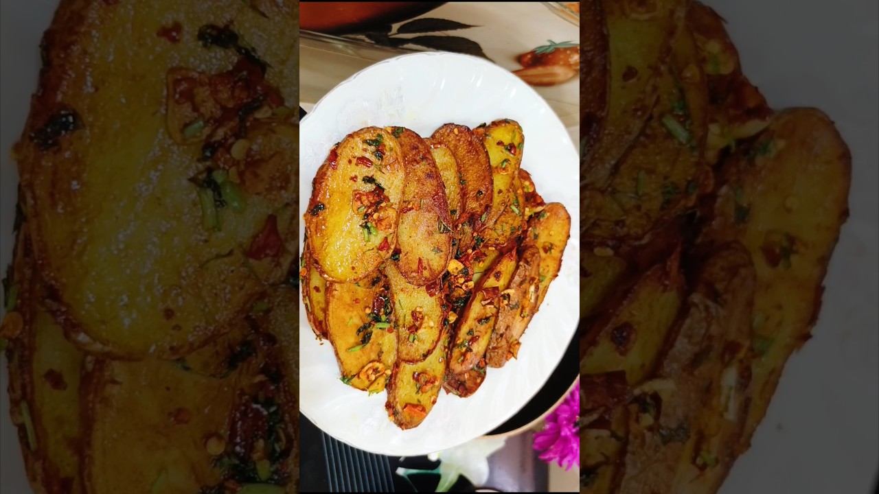 Butter garlic potato Recipe / Garlic potato 