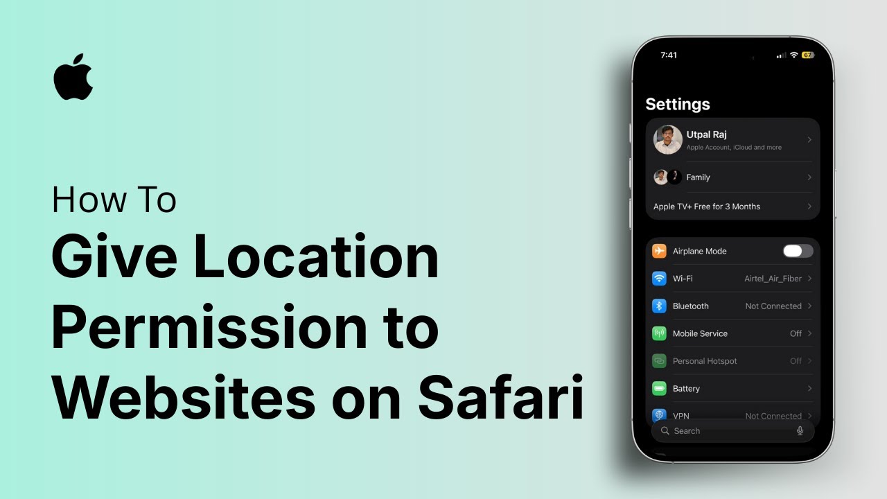 How to Give Location Permission to Websites on Safari