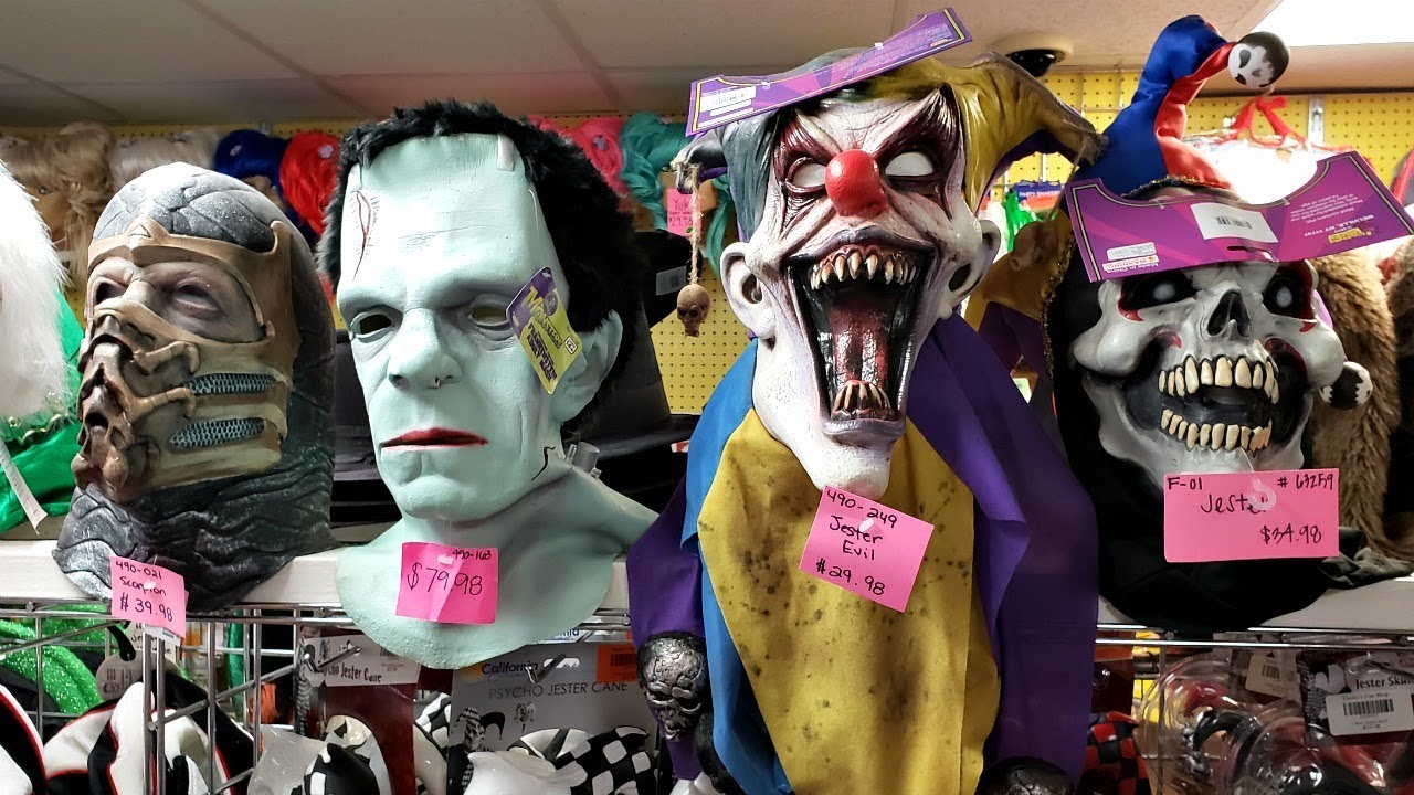 HALLOWEEN MASK FREDDY KRUEGER  SLIPKNOT EASLEY'S FUN SHOP WALK THROUGH 2018