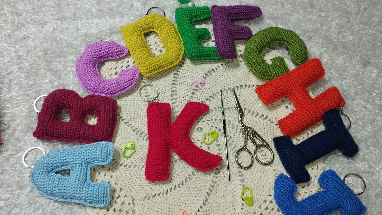#حرفK كروشيه 🧶K-crochet letter 11🌷