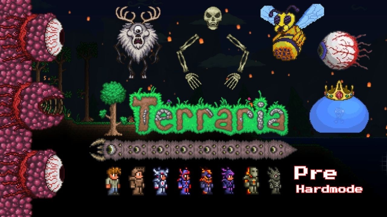 TERRARIA Pre Hardmode Only, First Time Playing Master Mode!