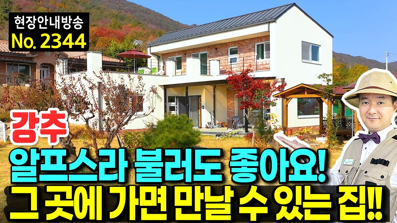 (강추) 알프스라 불러도 좋아요 해발 230미터 전원주택 매매 고급 내외장재 이국적인 정취와 정남향의 햇살 가득 탁트인 전망까지 완벽합니다 산청부동산 - 발품부동산TV