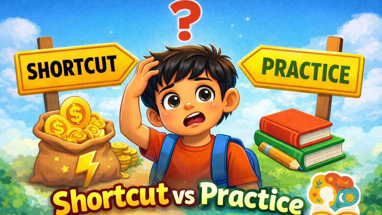 🥇 Shortcut or Practice? Aarav’s Big Choice 😲