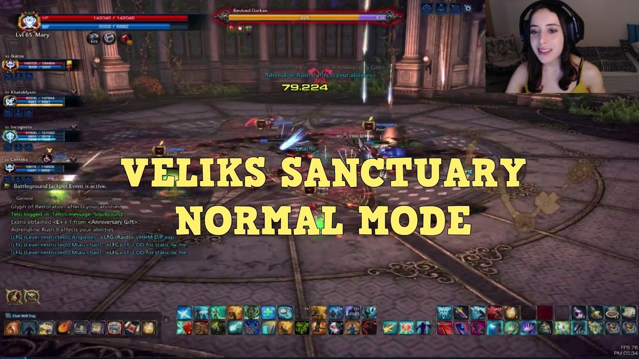 [TERA EU] VELIKS SANCTUARY NORMAL MODE FULL RUN - MYSTIC POV