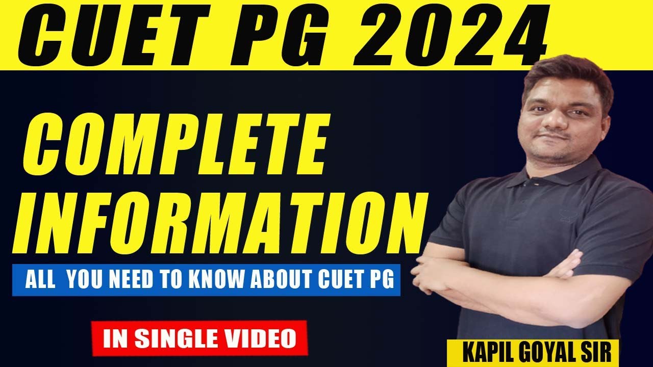 Cuet pg 2024 exam | All about CUET PG exam 2024 | CUET PG kya hai ? kapil sir ninjaprep