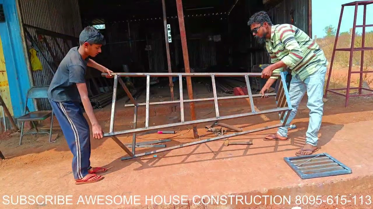 Part 69 Making Of 5 feet iron fabrication Steel Stool House Construction