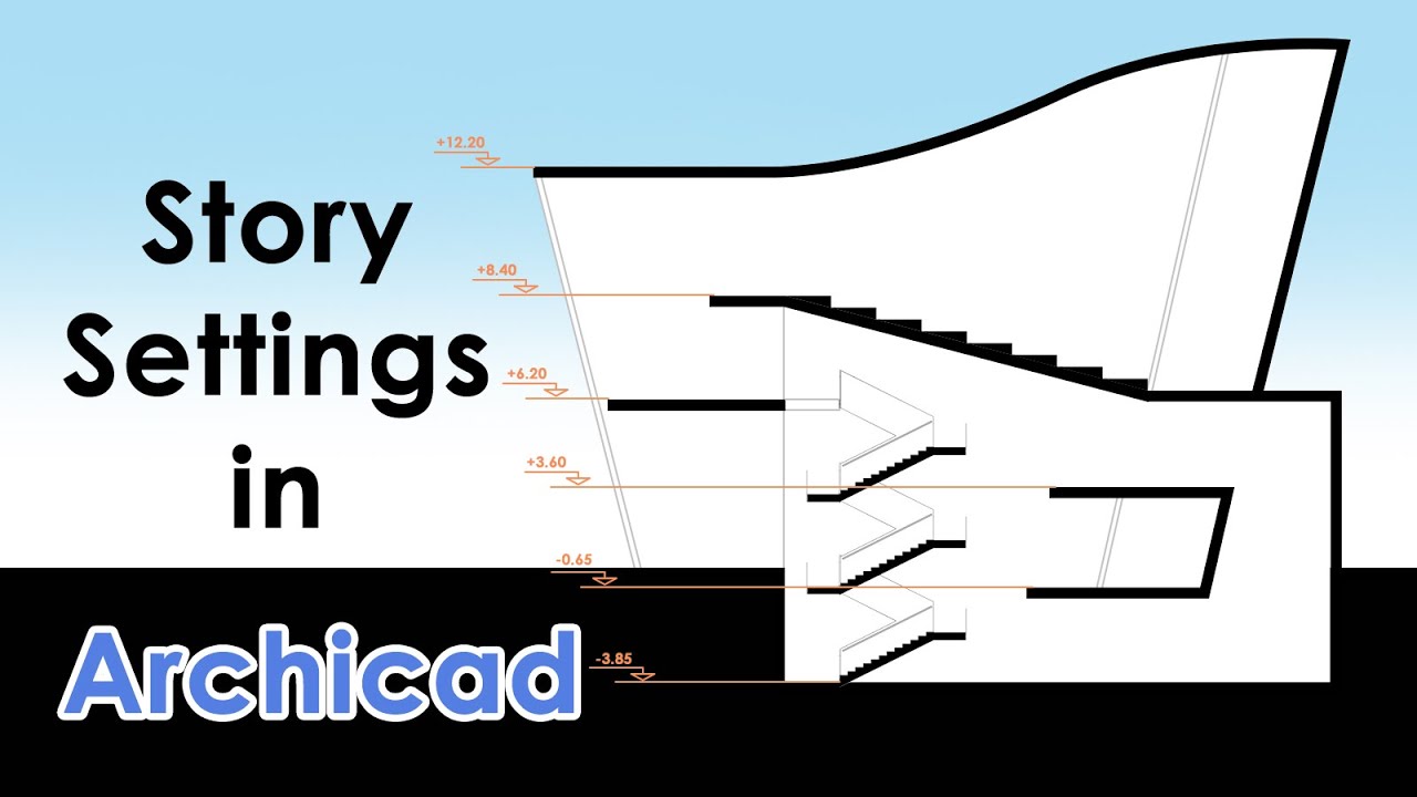 Archicad - How to work with story settings (and trace tool)