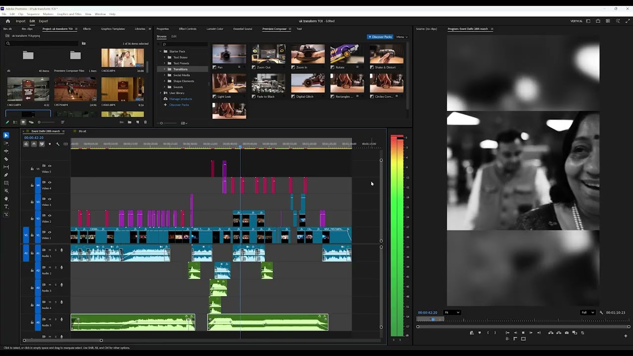 Timeline 2 of the event reel I edited in my office for the client KUMAR VISHWAS