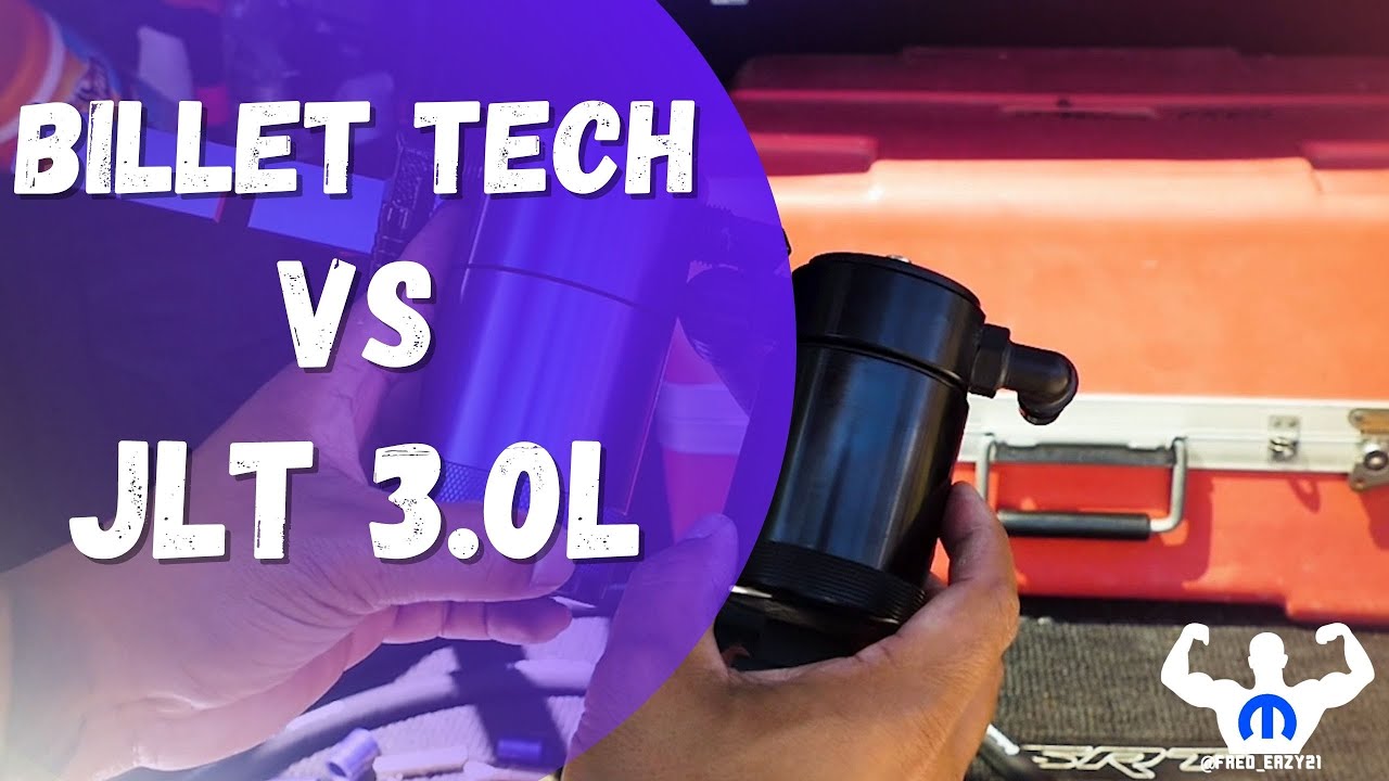 Billet Technology Oil Catch Can vs JLT 3.0L Performance Oil Separator on a Jeep Grand Cherokee SRT