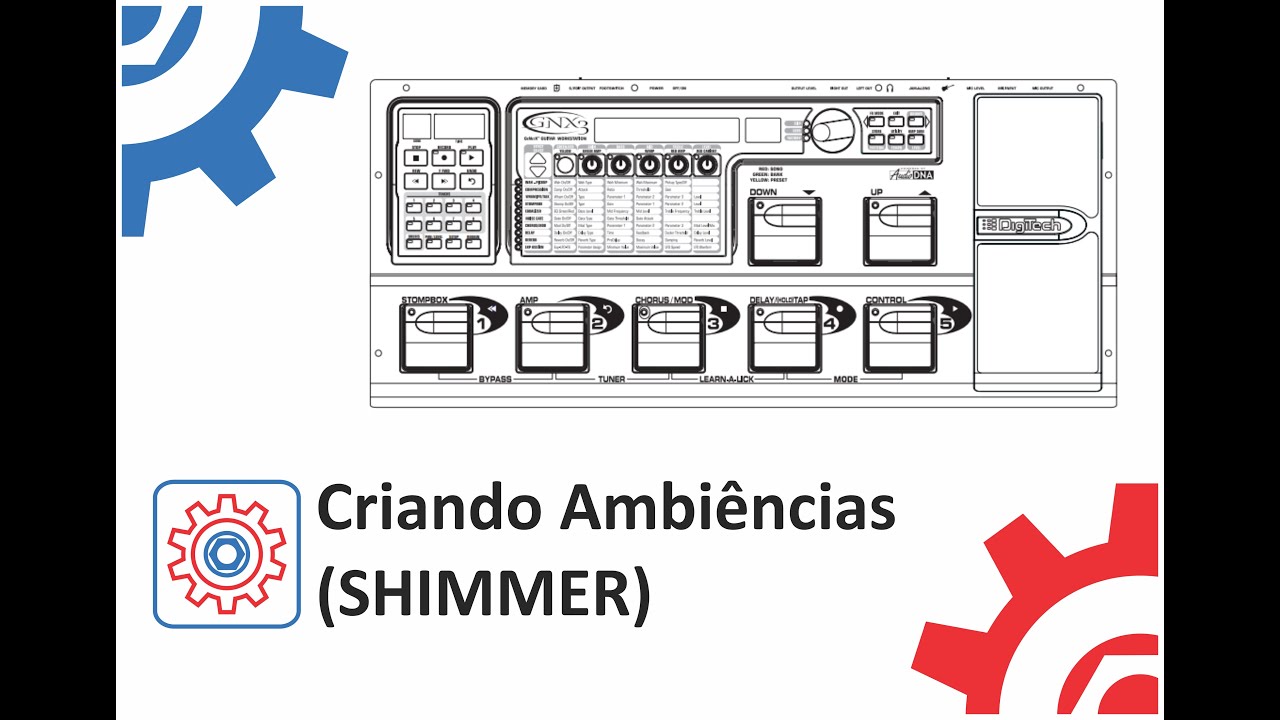 PEDALEIRA DIGITECH GNX-3 - AMBIÊNCIAS (SHIMMER)