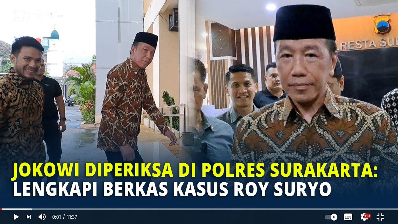 Jokowi Diperiksa di Polres Surakarta: Lengkapi Berkas Kasus Roy Suryo