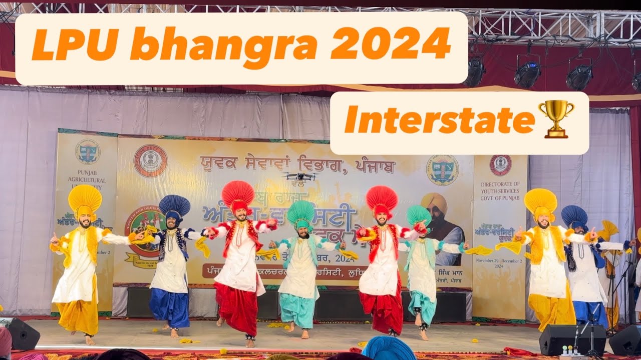 LPU🏆 || Interstate || punjab interversity || Bhangra team|| Full energy! Lovely professional uni