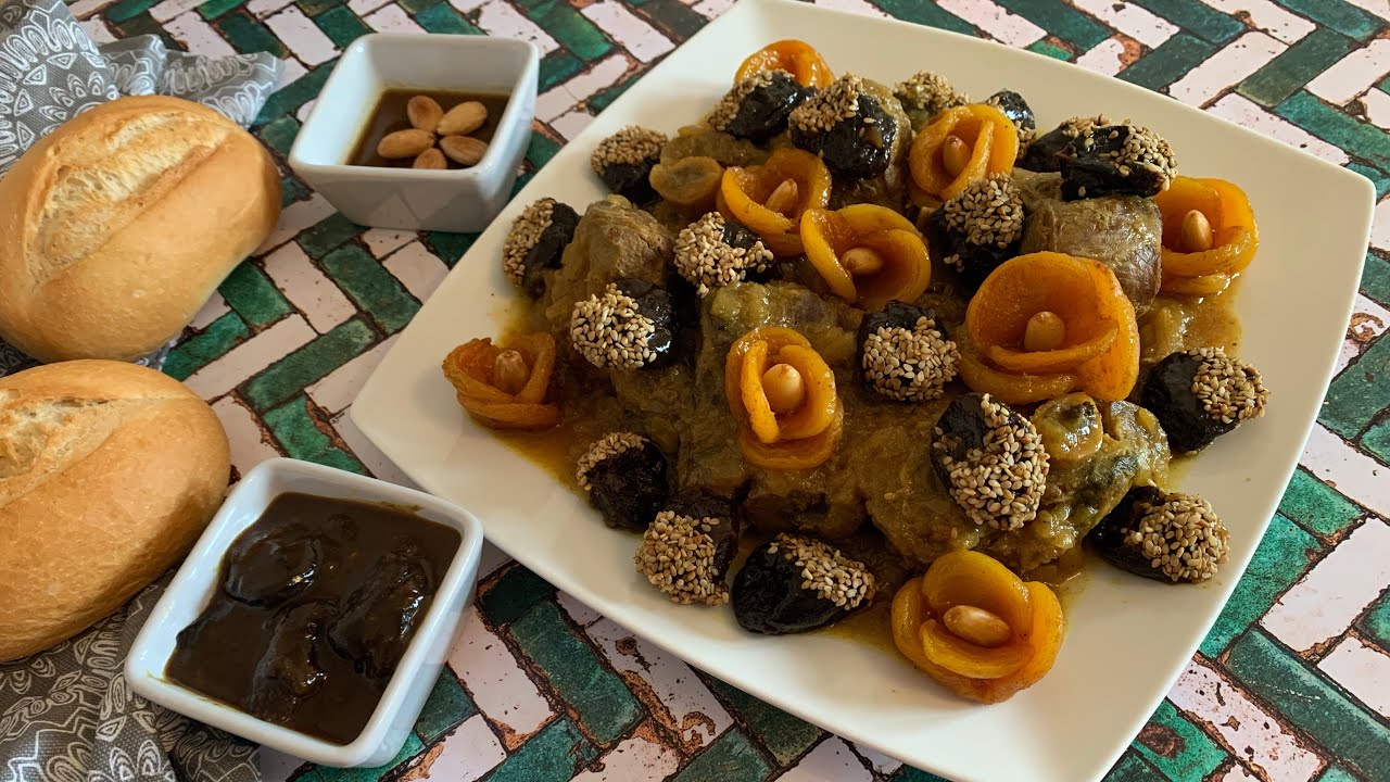 [ASMR] Moroccan lamb with prunes & apricots لحم الغنم بالبرقوق و المشمش على الطريقة المغربية الفاسية