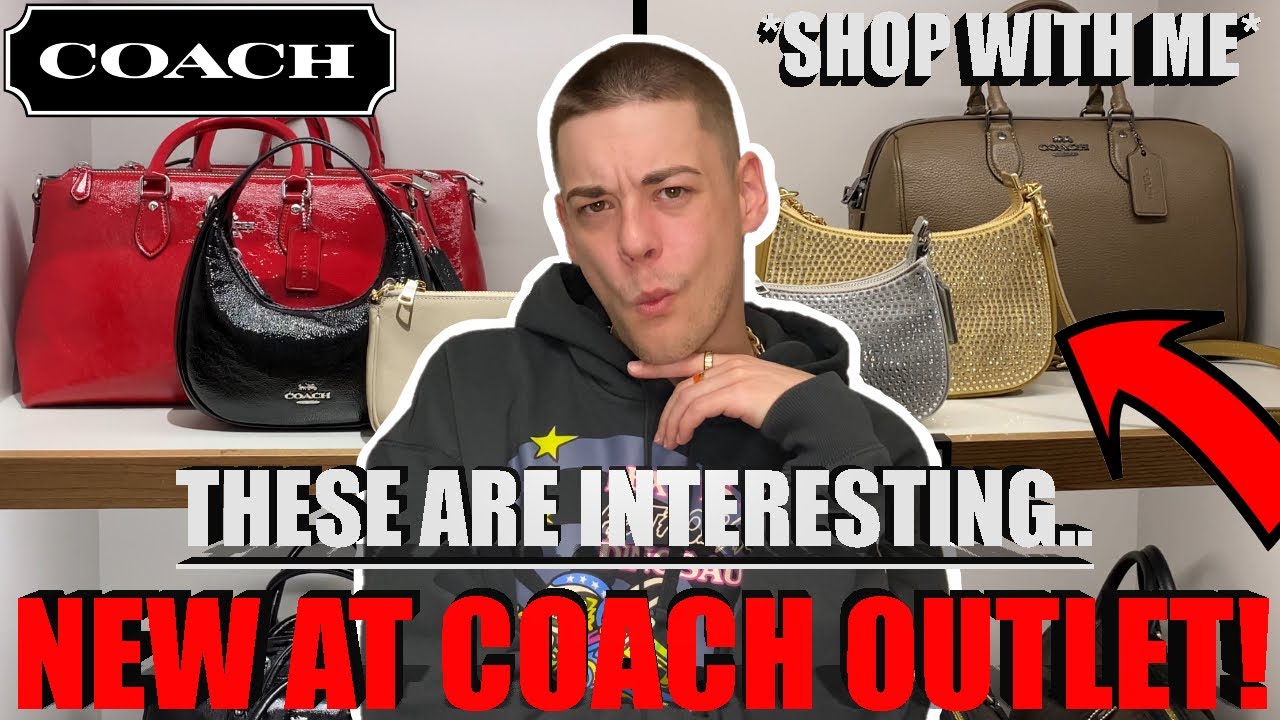 NEW Coach Outlet Crystal Bags And Crinkled Leathers! + MORE! *Coach Outlet Shop With Me*