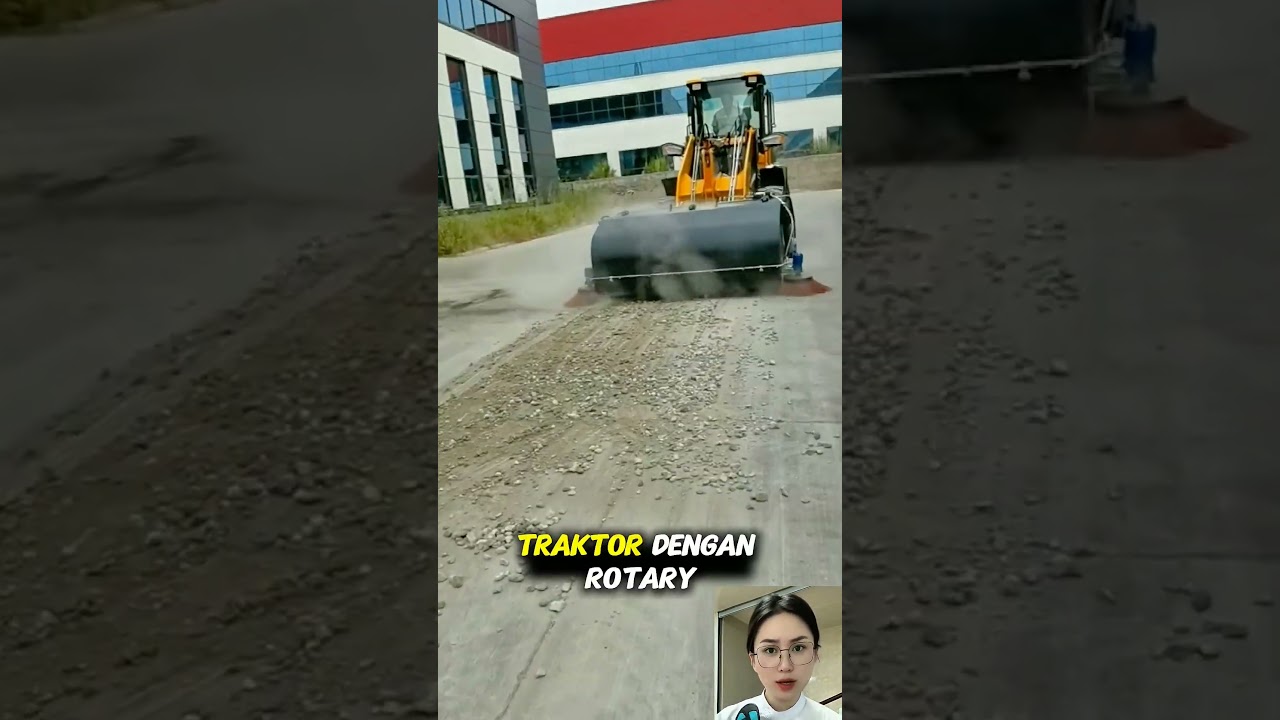 Traktor Rotary Broom, Penyapu Jalan dari Dedaunan hingga Kerikil #automobile