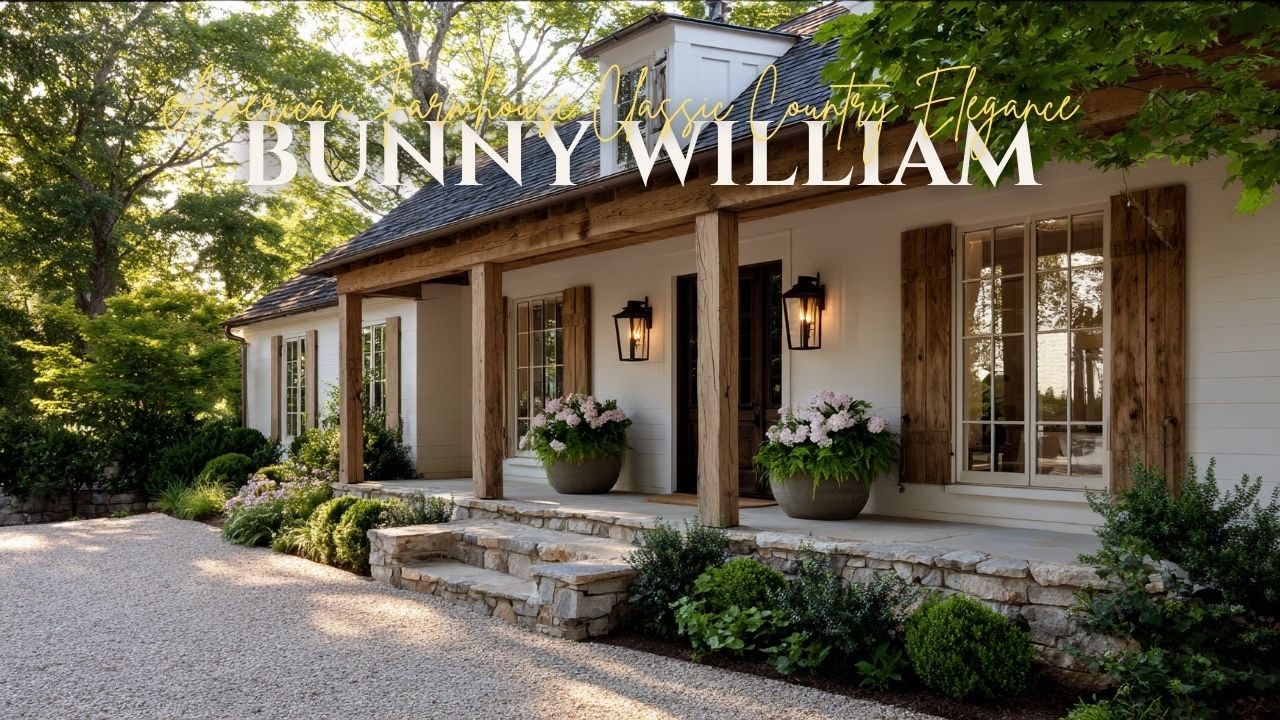 Bunny Williams Inspired American Farmhouse Classic Country Elegance with Rustic Warmth