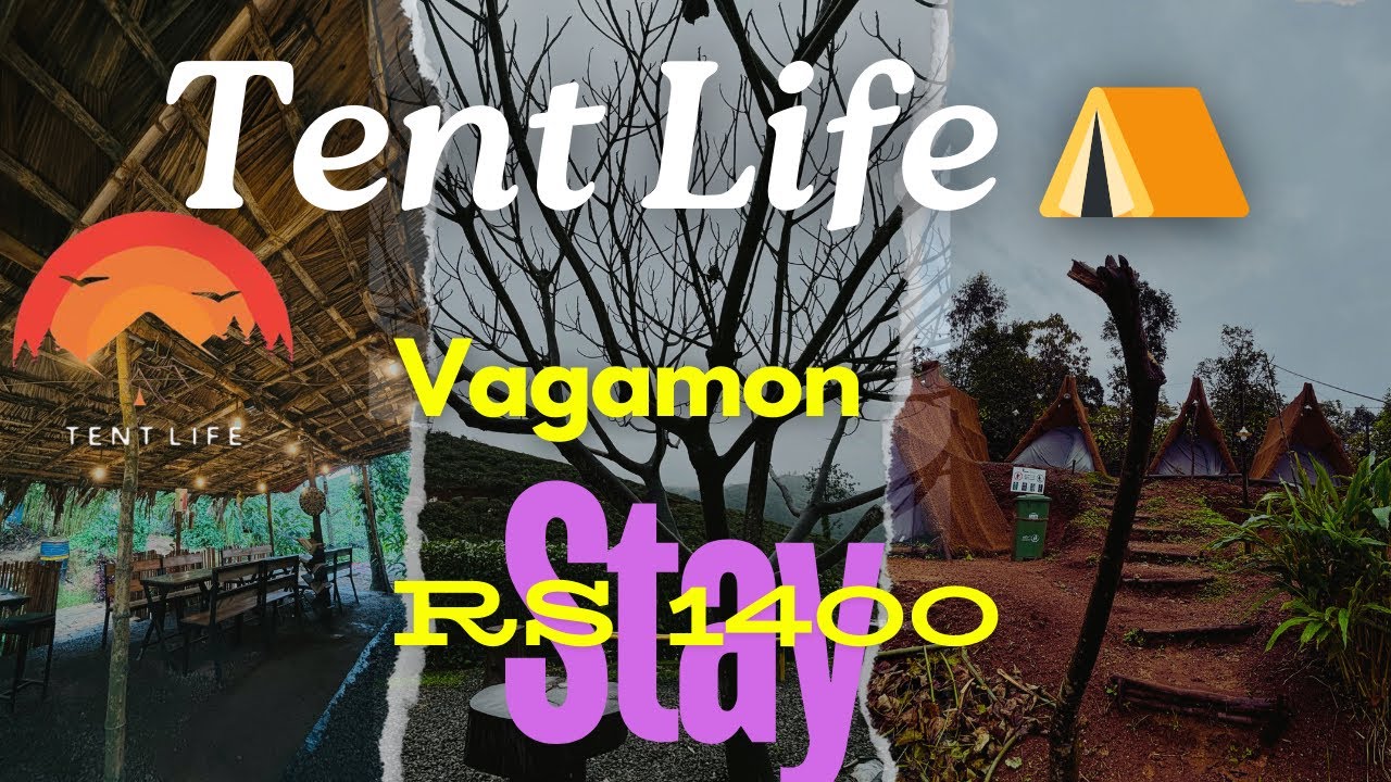 Tent Stay ⛺️ | Tent Life | Vagamon | Camping | 1400/head | Including Food | Forest 🌳