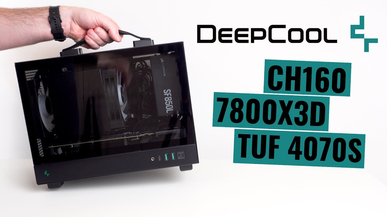 Deepcool CH160 | Squeezing Maximum Power into a Handheld Mini ITX: Ryzen 7800X3D & TUF 4070 Super