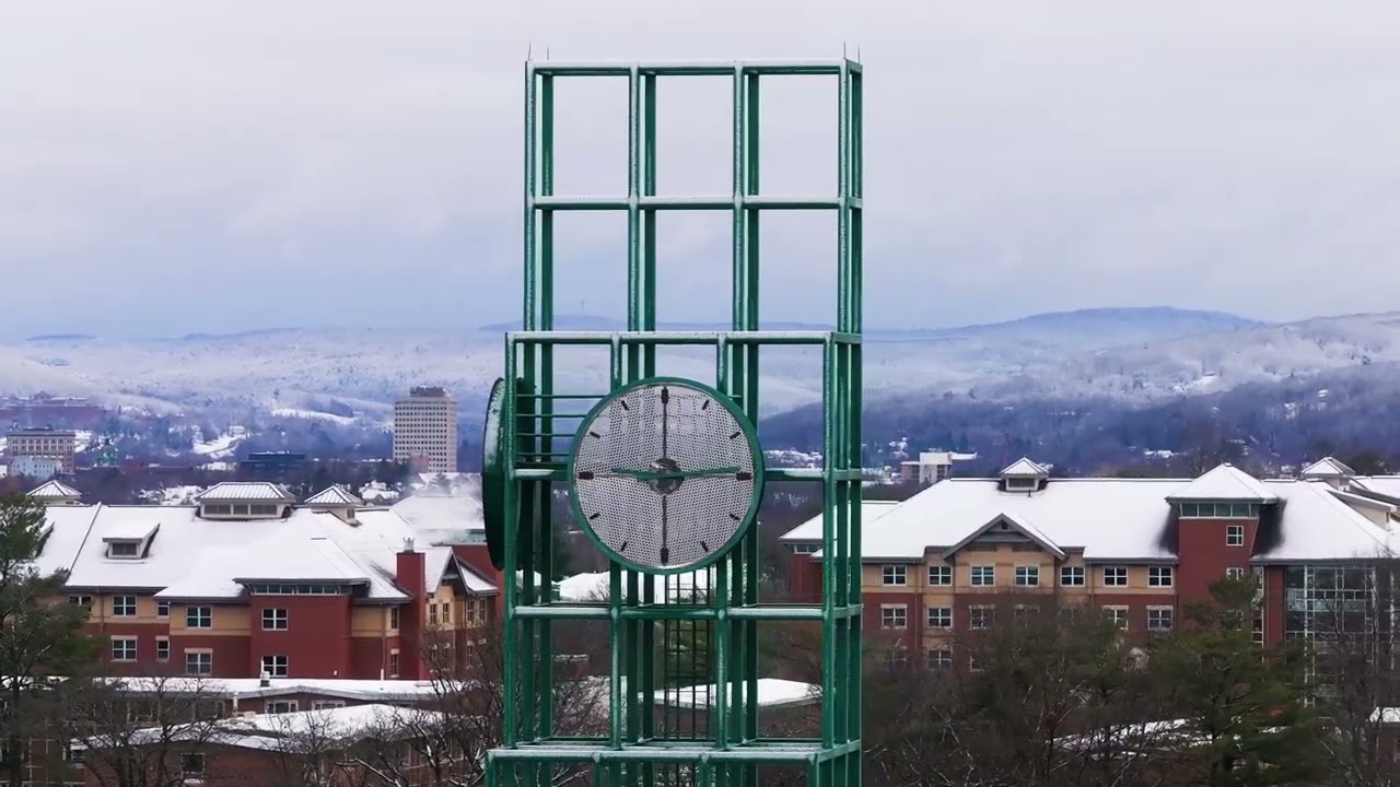 Binghamton University Snowy Drone Tour