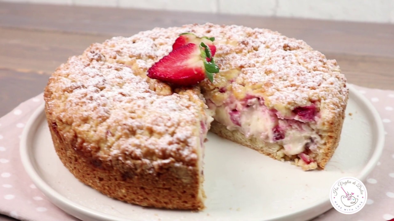 SBRICIOLATA ALLE FRAGOLE E MASCARPONE ricetta veloce Ho Voglia di Dolce