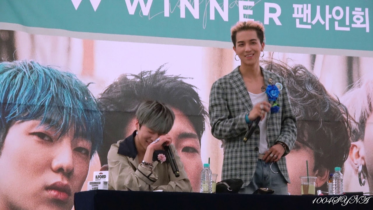 [180420 강승윤 직캠] 손만잡고 자자, 라라 애 걔  Live ( feat 미노) @영등포 위너 팬싸인